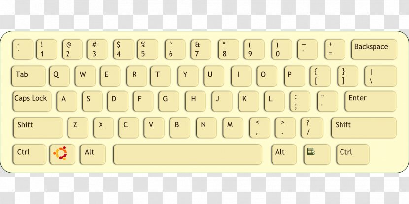 Computer Keyboard Laptop QWERTY Dvorak Simplified Clip Art - Jcuken - Vector Transparent PNG