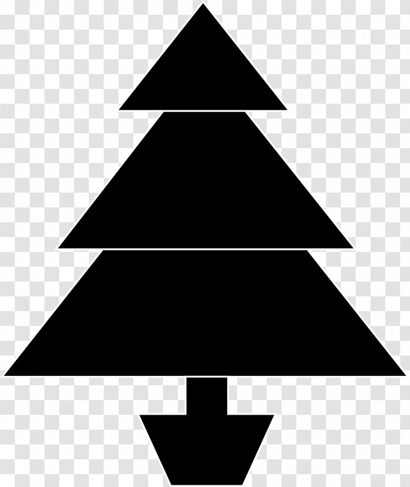 Holiday Tree Christmas Santa Claus - Black White Transparent PNG