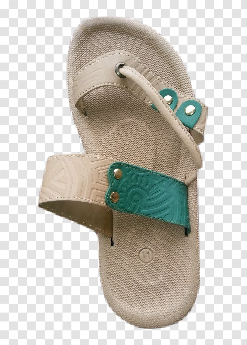 Flip-flops Slipper Leather Product Design Shoe - Khaki - Burning Watch Transparent PNG