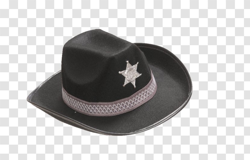 Sheriff Cowboy Hat Badge - Child - Gorro Transparent PNG