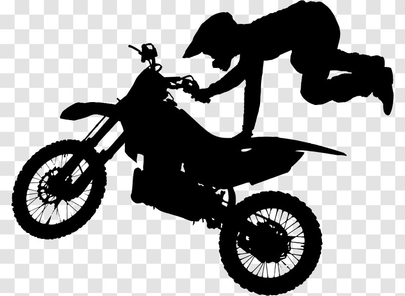 Motorcycle Stunt Riding Silhouette Bicycle - Sports Equipment Transparent PNG