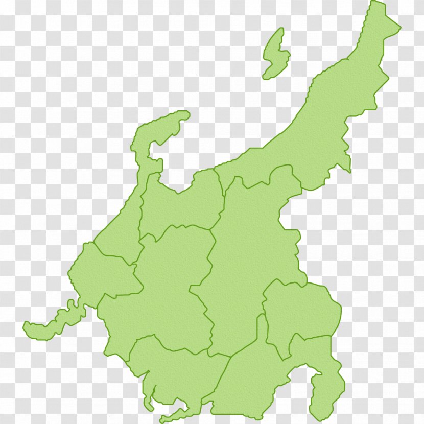 Tōkai Region Tokai Hokkaido Tōhoku Fukui Prefecture - Prefectures Of Japan - Map Transparent PNG