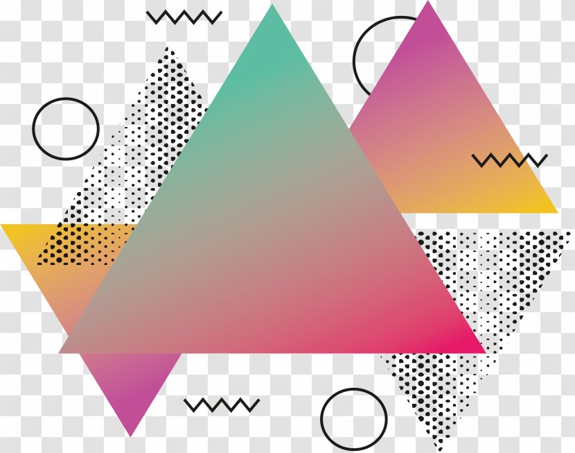 Triangle Abstraction - Shape - Pink Abstract Transparent PNG