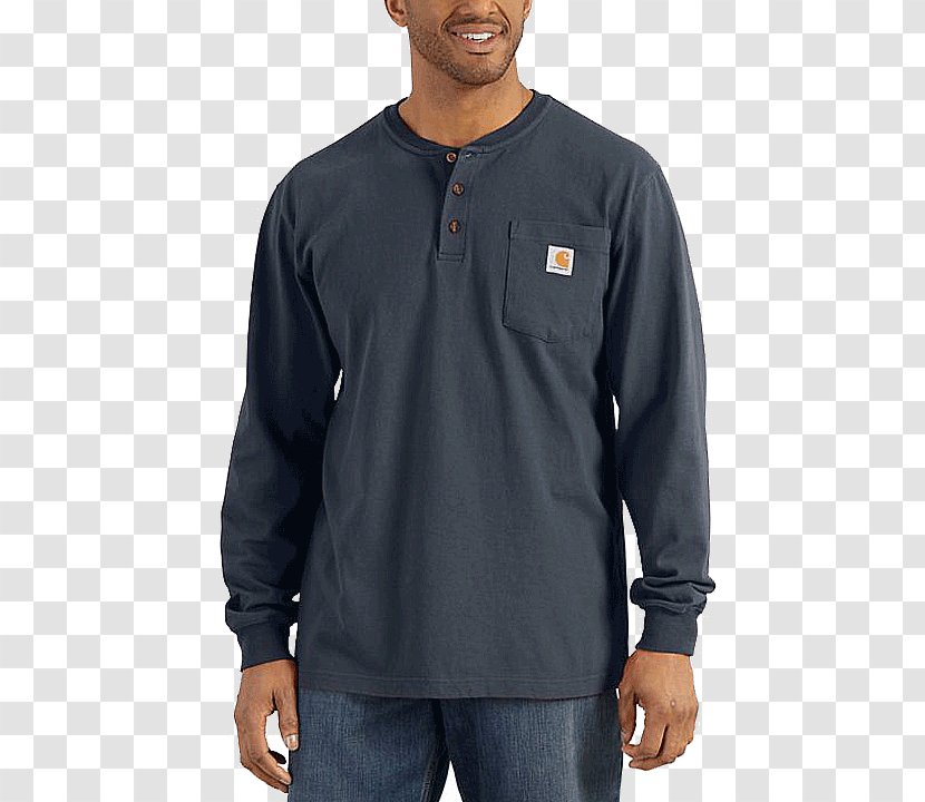 Long-sleeved T-shirt Carhartt Henley Shirt Transparent PNG