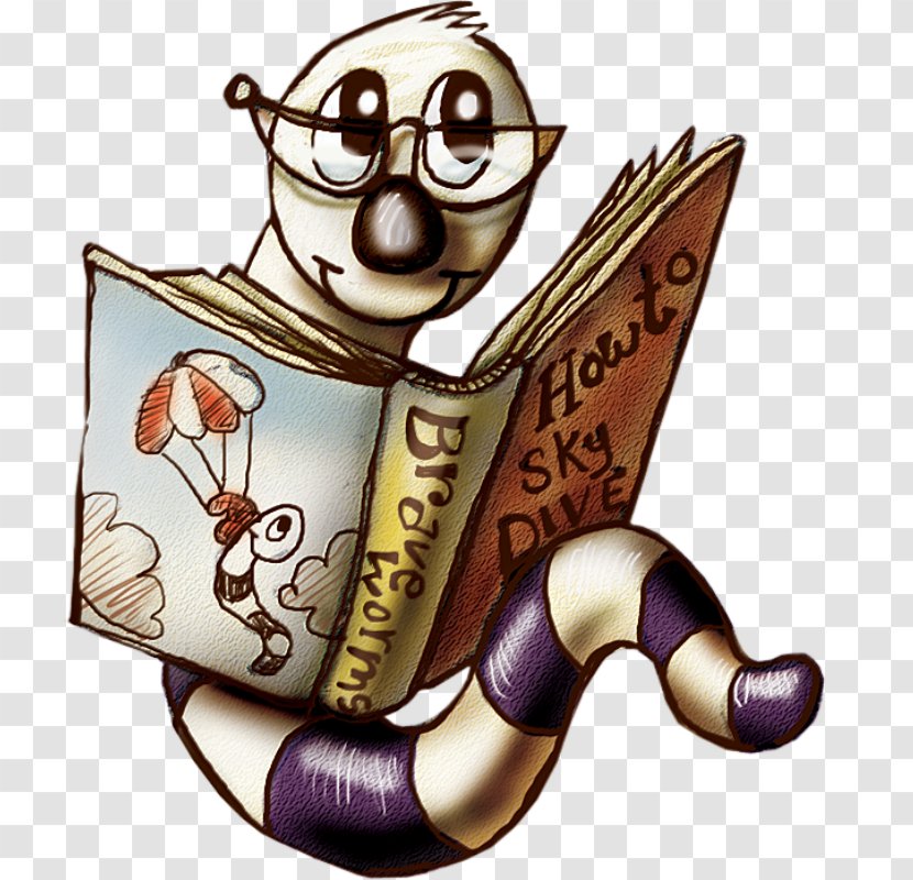 Cartoon Illustration - Purple - Reading Bug Transparent PNG