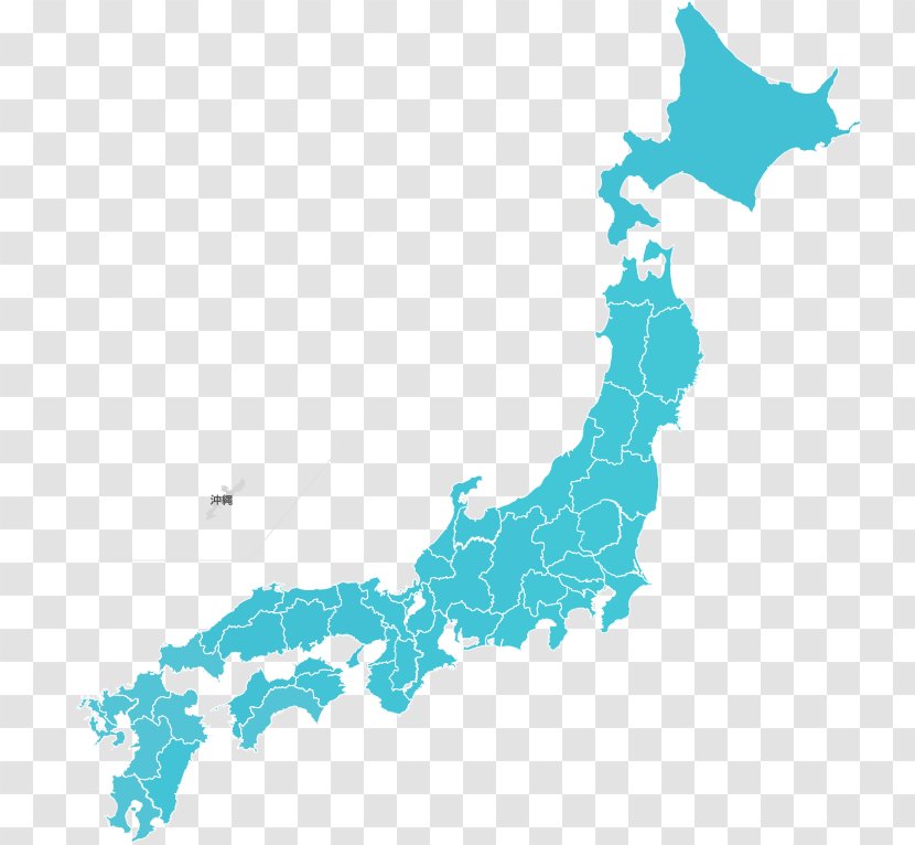 Prefectures Of Japan Blank Map - Shell V Power Transparent PNG