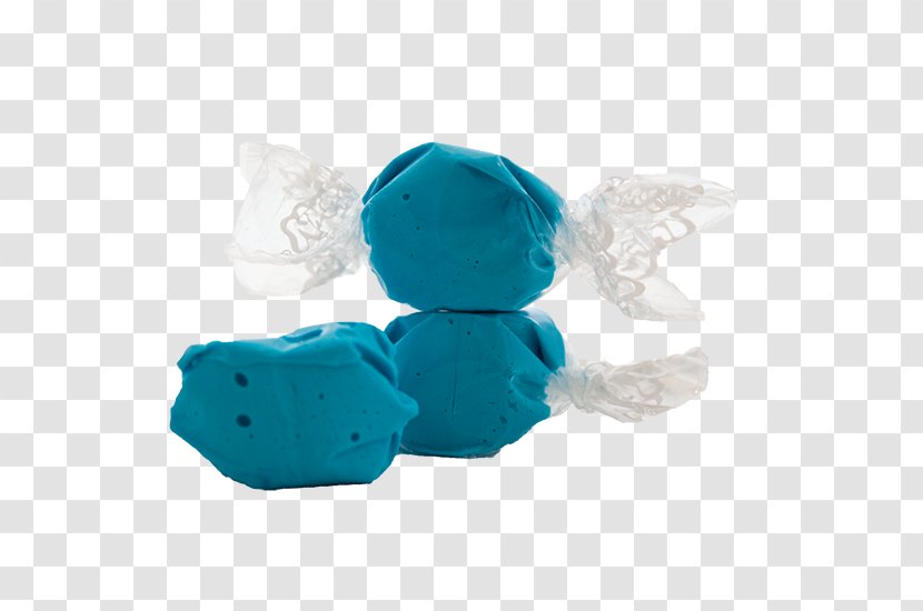 Salt Water Taffy Gummi Candy Blue Raspberry Flavor Cotton - Turquoise Transparent PNG