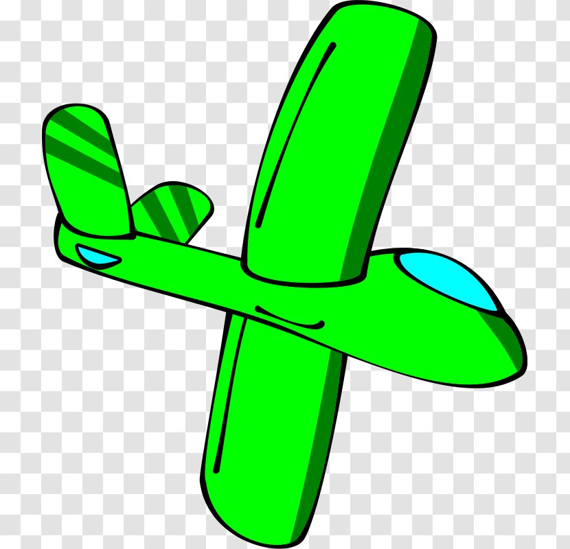 Airplane Cartoon Glider Clip Art - Green - Cliparts Transparent PNG