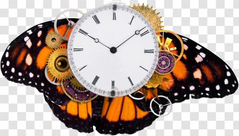 Clock Clip Art - Designer - Creative Butterfly Transparent PNG