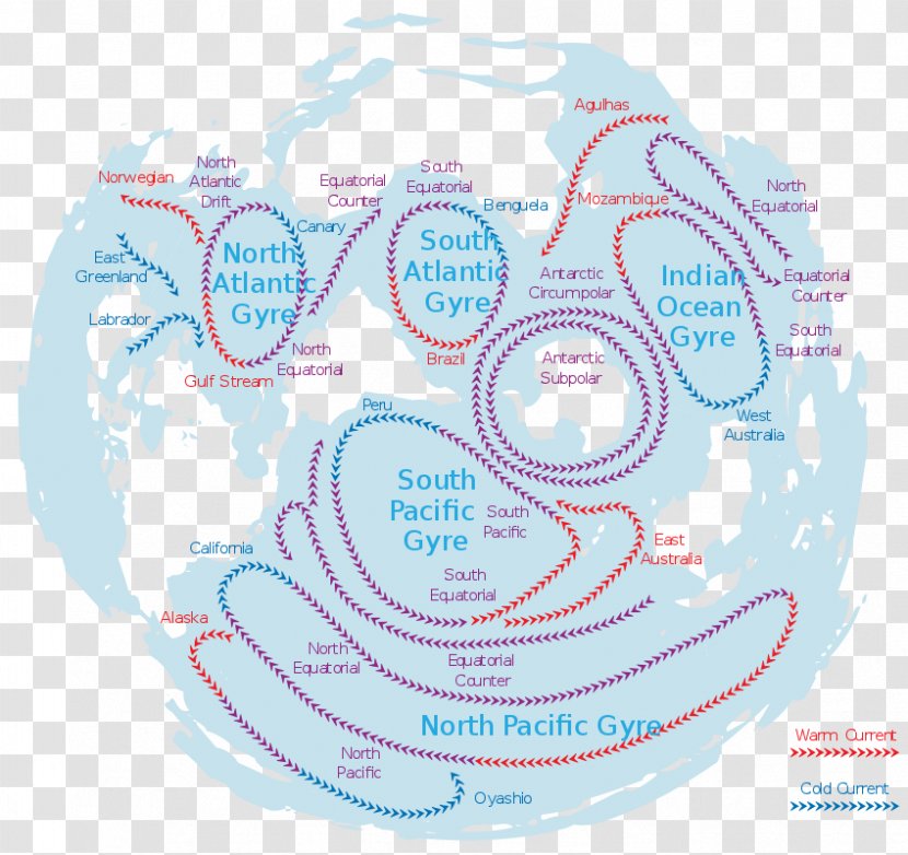 North Pacific Gyre Great Garbage Patch Atlantic Marine Debris South - Organism - Area Transparent PNG