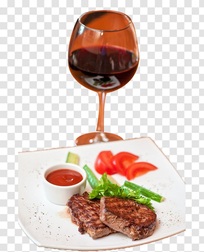 Red Wine Roast Beef Beefsteak Barbecue Grill - Steak Transparent PNG