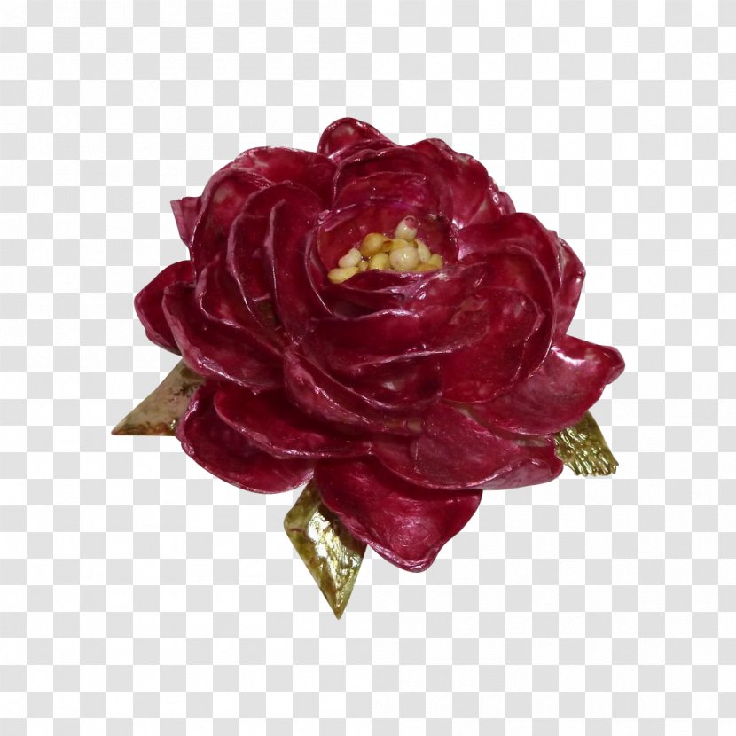 Flower Centifolia Roses Painting Jewellery Pin - Handpainted Flowers Transparent PNG