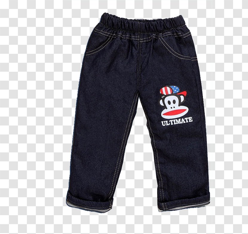 Jeans Trousers Denim - Black - Children's Transparent PNG