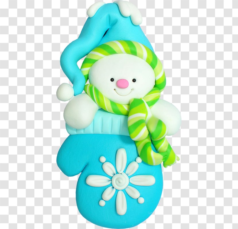 Christmas Cold Porcelain Snowman Polymer Clay Fimo - Snow - Cartoon Doll Transparent PNG