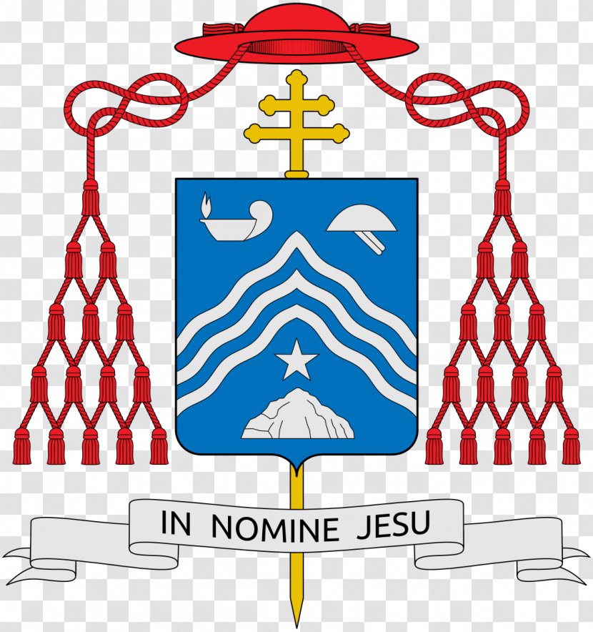 Santa Lucia Del Gonfalone Coat Of Arms Cardinal Crest His Eminence - Area - Pope John Paul Ii Transparent PNG