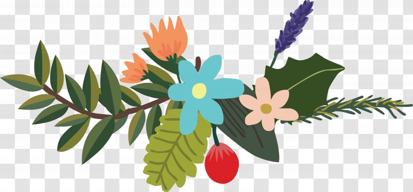 Logo Blue Font - Flowering Plant - Floral Decorations Transparent PNG