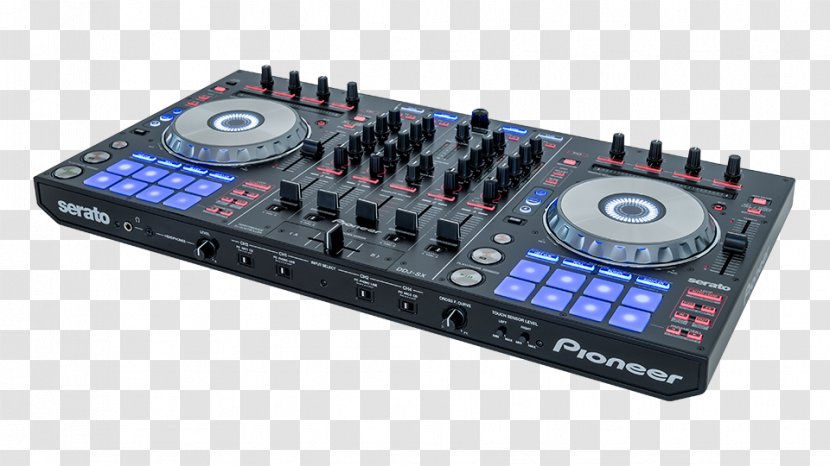 Pioneer DJ Controller Disc Jockey Audio Mixers - Top Angle Transparent PNG