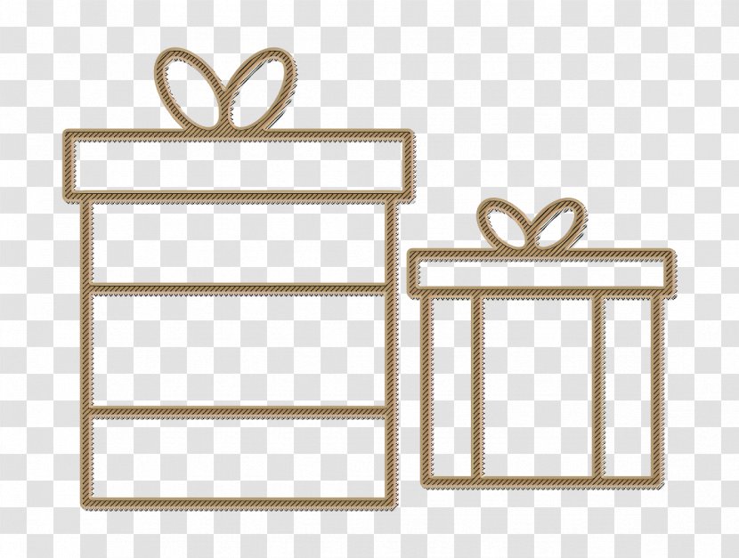 Christmas Gifts Cartoon - Giftbox Icon - Table Rectangle Transparent PNG