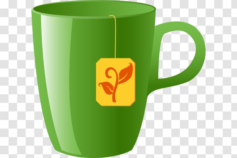Green Tea Coffee Cup Mug Teacup - Logo - Beautifully Transparent PNG