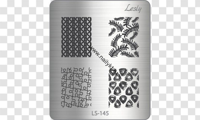 Tile Nail Art Drawing Pattern - Rubber Stamp - Lesly Transparent PNG