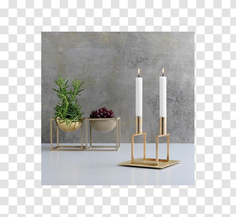 Candlestick Brass By Lassen Cube - Table - Small Bowl Transparent PNG