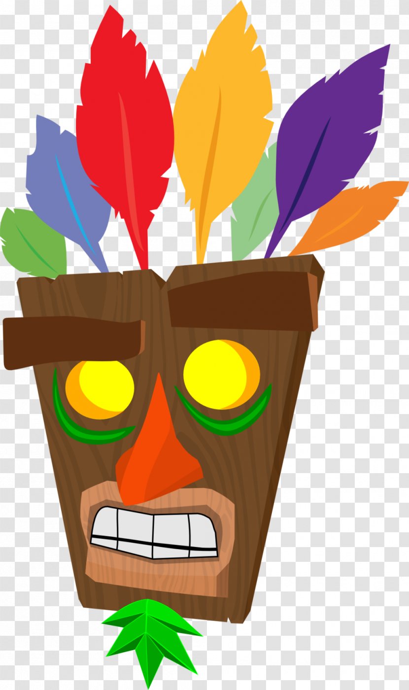 Aku Crash Bandicoot - Flowerpot Transparent PNG