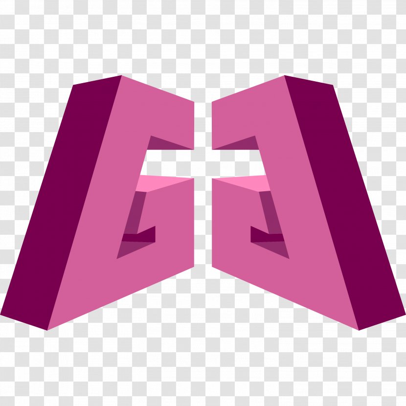 Get Good Gaming Logo Computer YouTube Design - Magenta - Damn Games Transparent PNG