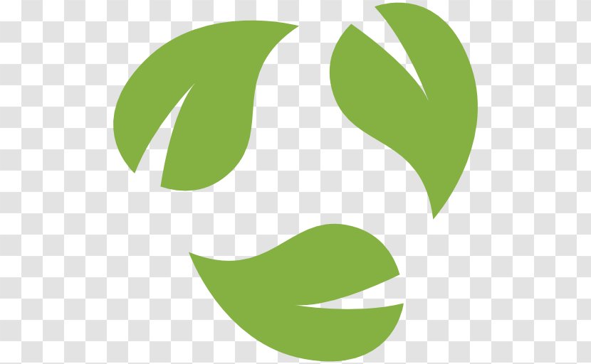 Recycling Symbol - Green Leaves Potted Buckle Transparent PNG