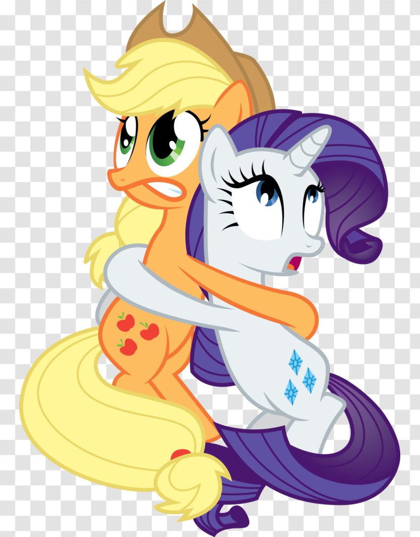 Pony Rarity Applejack Horse Hasbro - Heart Transparent PNG