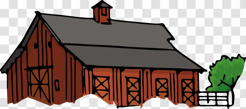 Barn Building Farmhouse Clip Art - Hut Transparent PNG