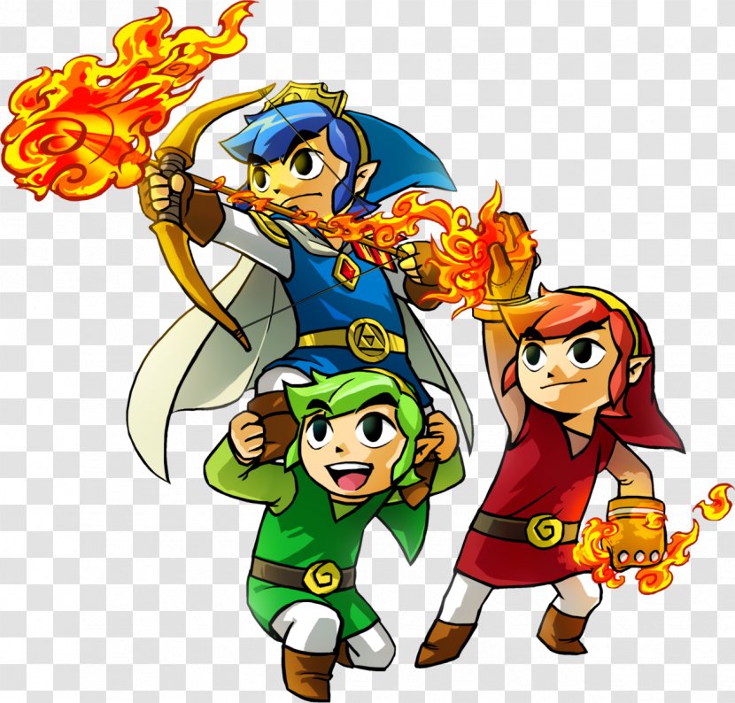 The Legend Of Zelda: Tri Force Heroes Four Swords Adventures A Link To Past And Majora's Mask Princess Zelda - Mascot - Nintendo Transparent PNG