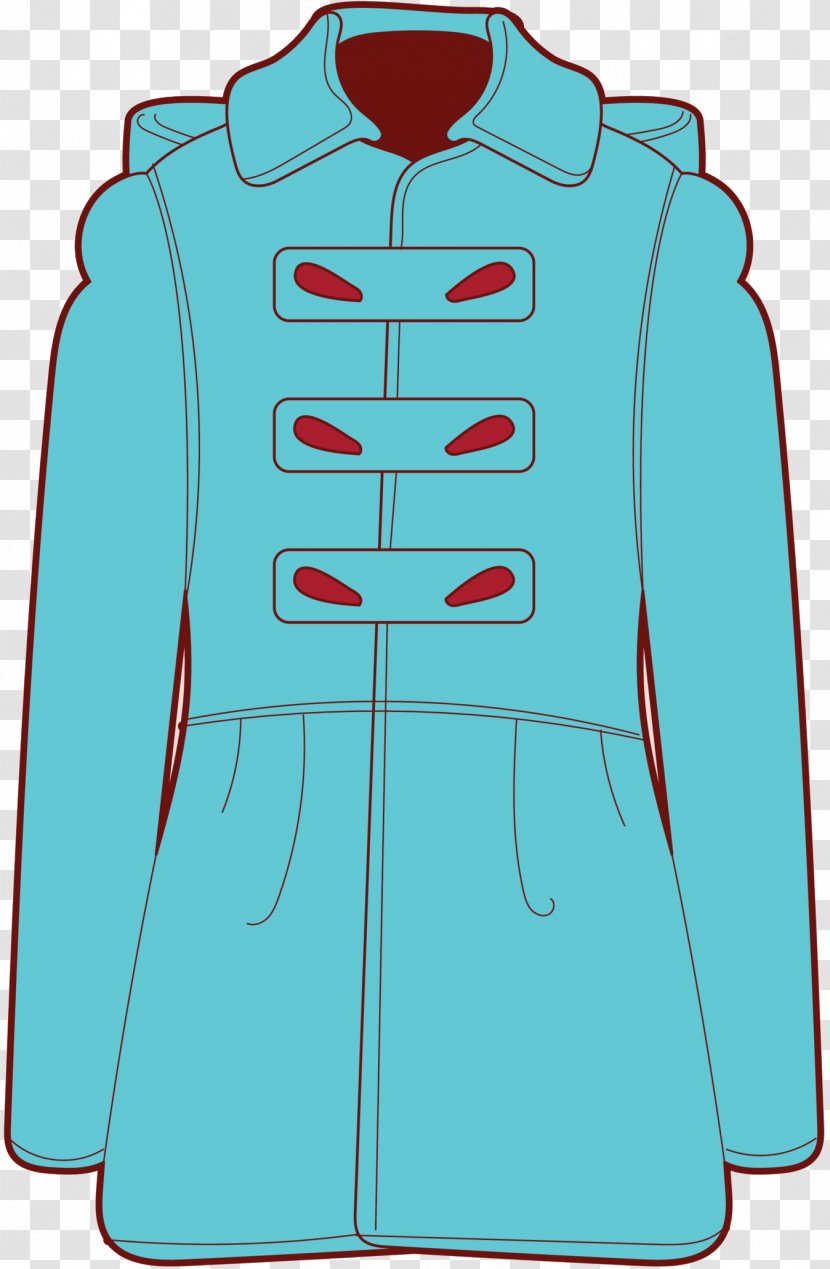 Jacket Sleeve Outerwear Dress Uniform - Teal - Coat Transparent PNG