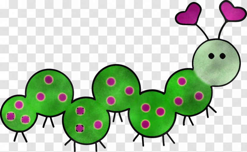 Caterpillar Insect Green Transparent PNG