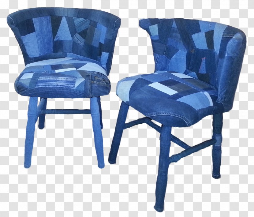 Chair Cobalt Blue Plastic Armrest - Table Transparent PNG