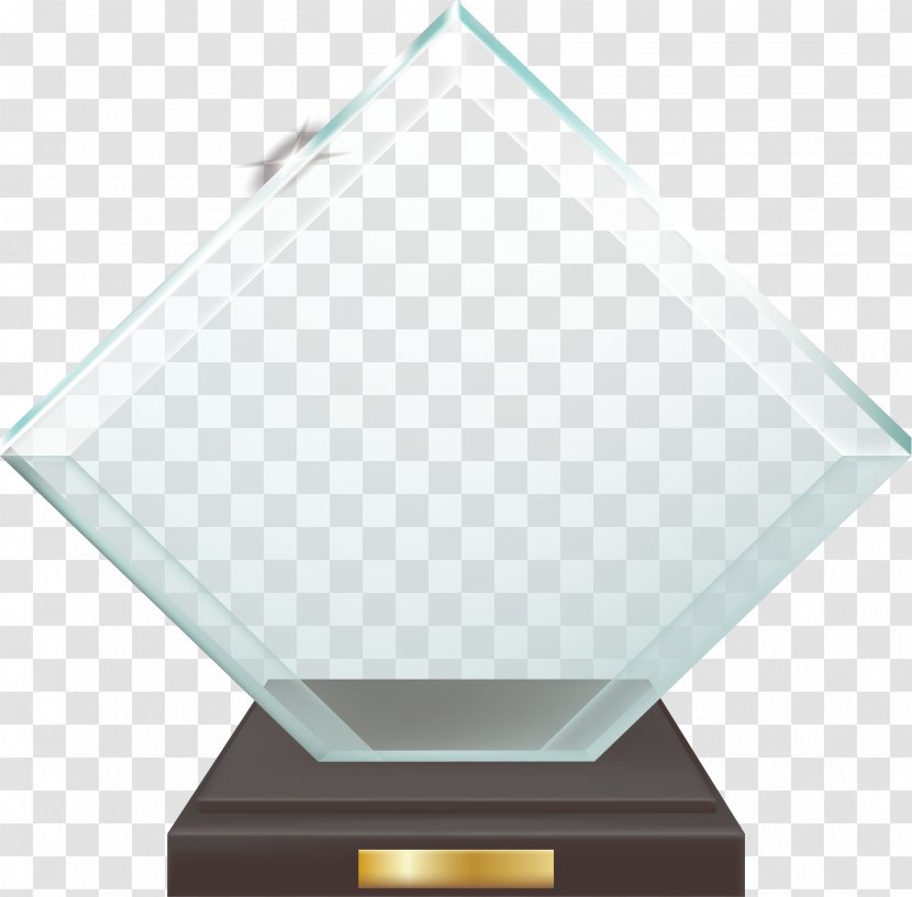 Award Trophy Glass - Triangle - Diamond Holder Transparent PNG