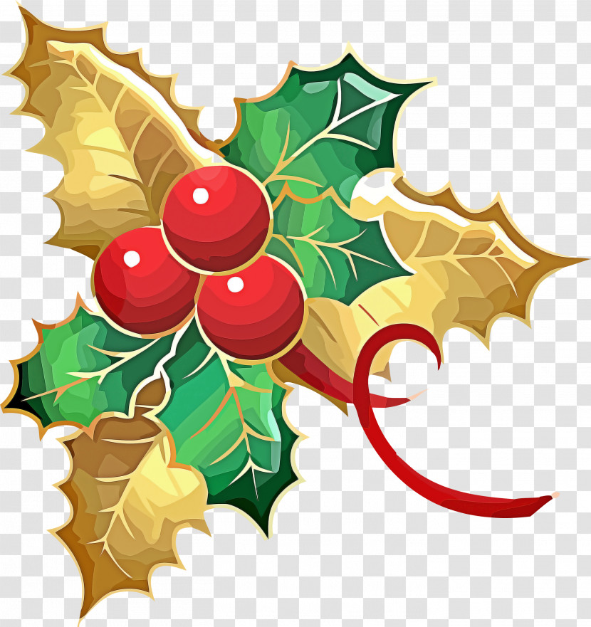 Holly Christmas Ornament Transparent PNG