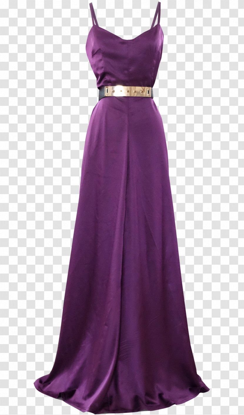 Cocktail Dress Gown Satin Formal Wear - Purple Transparent PNG