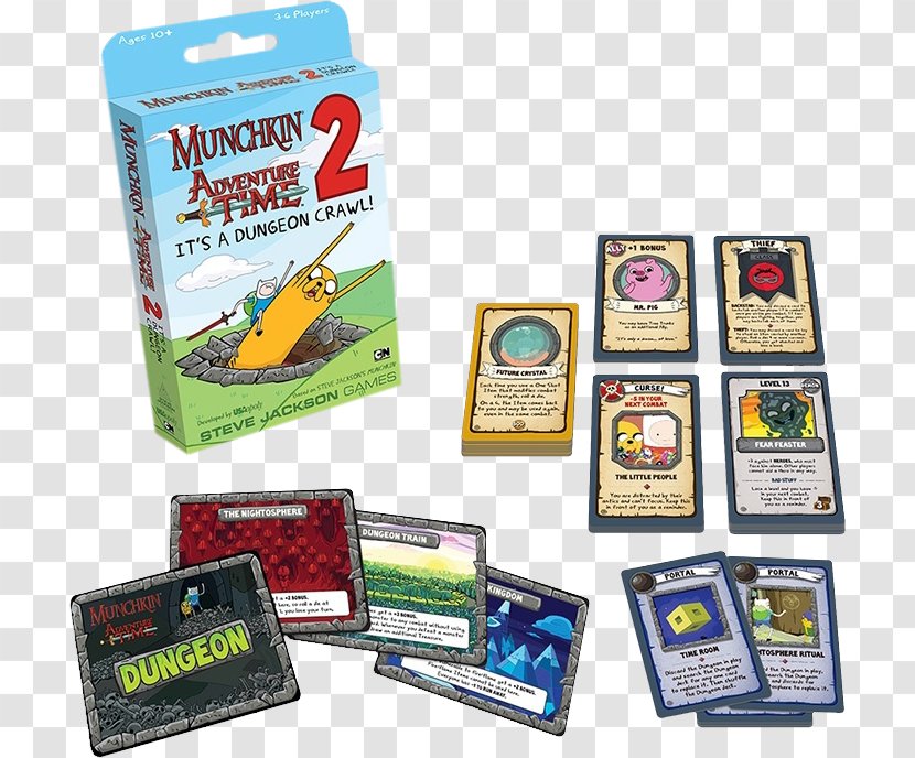 Tabletop Games & Expansions USAopoly Munchkin Adventure Time Munchkin: 2: It's A Dungeon Crawl! - Plaid Hat Dead Of Winter Crossroads Game - Board Transparent PNG
