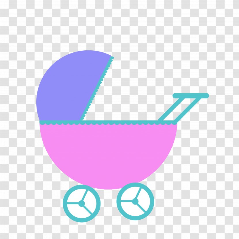 Baby Transport Infant Shower Clip Art - Aqua - Buggy Cliparts Transparent PNG