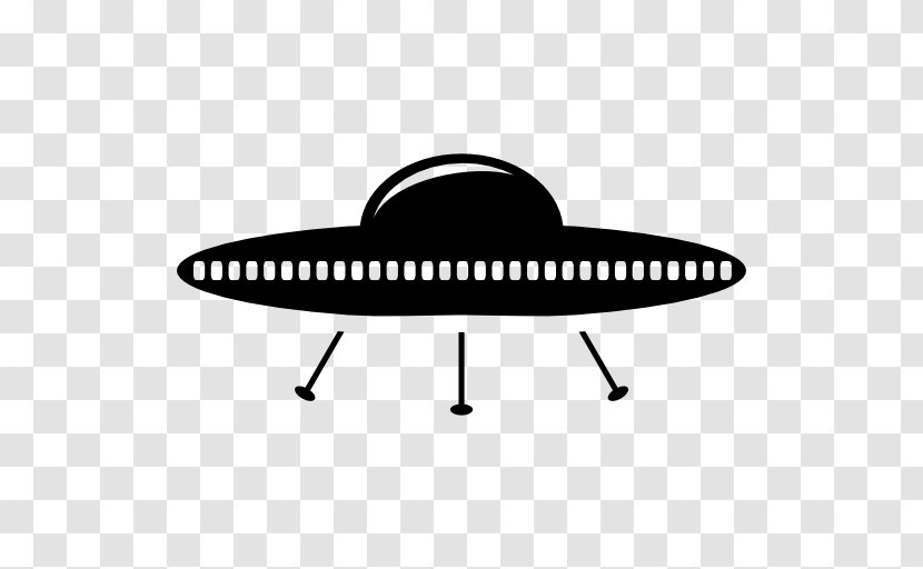 Unidentified Flying Object Roswell Silhouette Saucer - Line Art - Free Transparent PNG