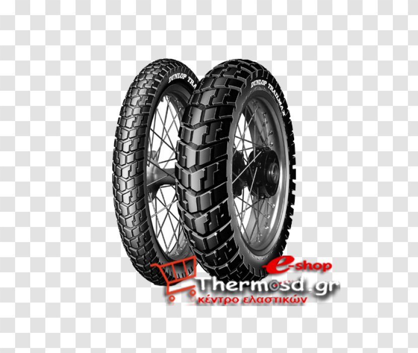 Tire Dunlop Tyres Motorcycle Scooter - Wheel Transparent PNG