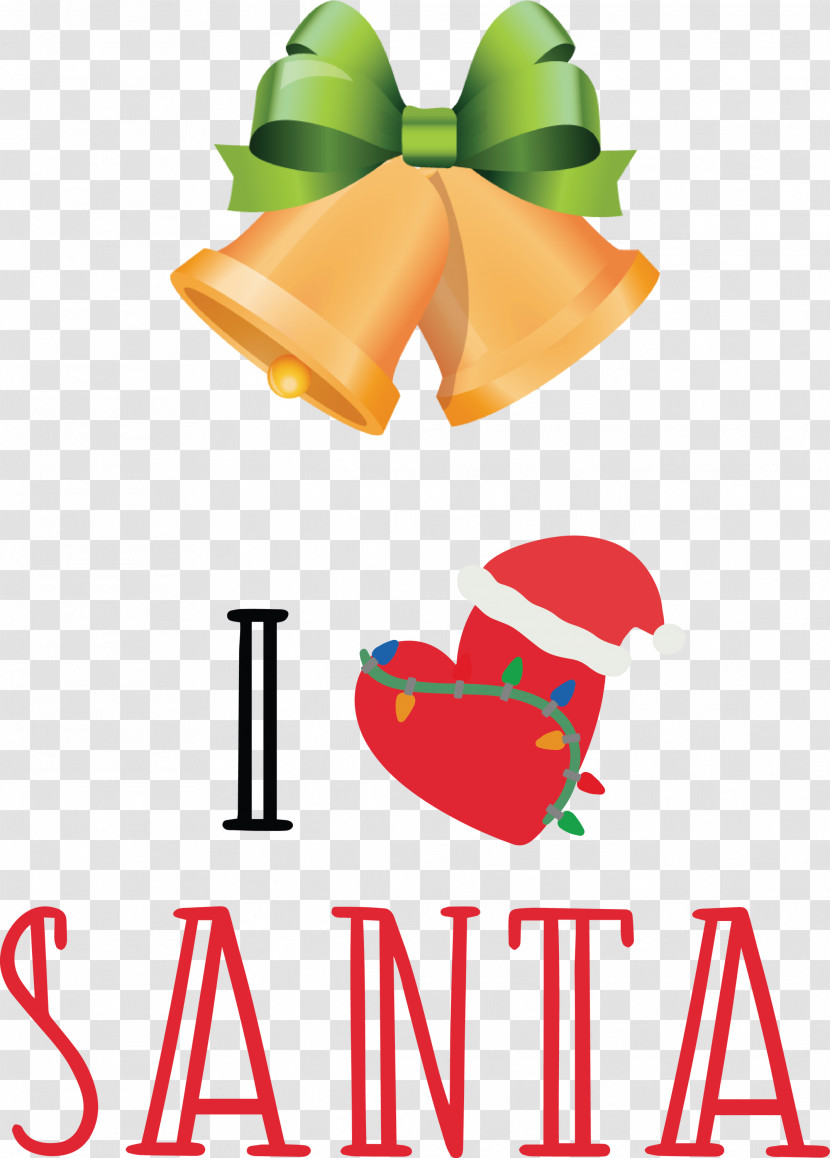 I Love Santa Santa Christmas Transparent PNG