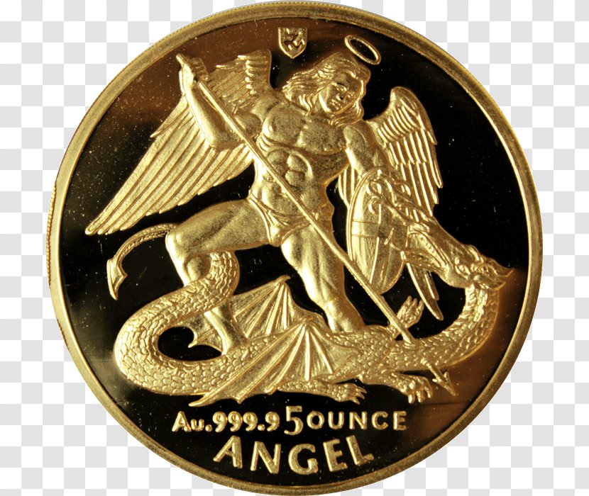 Michael Coin Collecting Angel Gold - Medal - Oz Transparent PNG