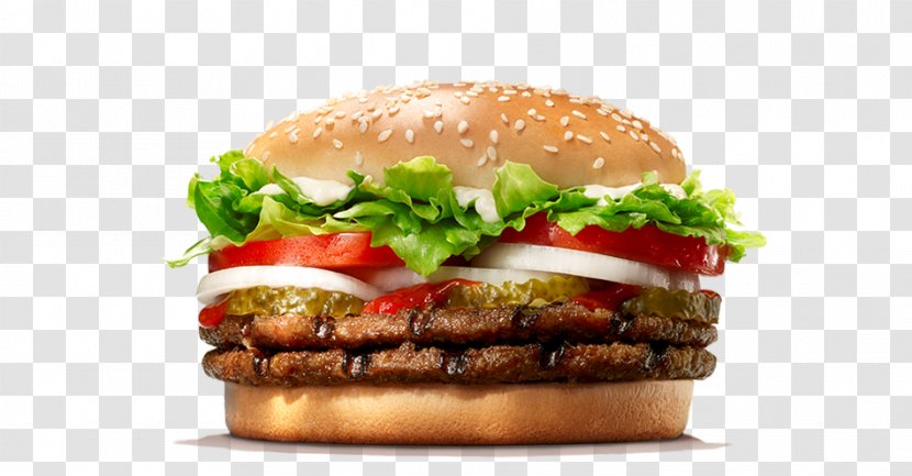 Whopper Cheeseburger Chicken Sandwich Fast Food Hamburger - Dish - Burger King Transparent PNG