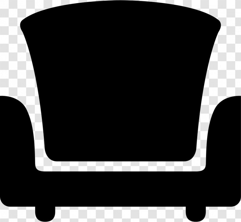Chair Product Design Clip Art Angle - Blackandwhite - Furnish Icon Transparent PNG