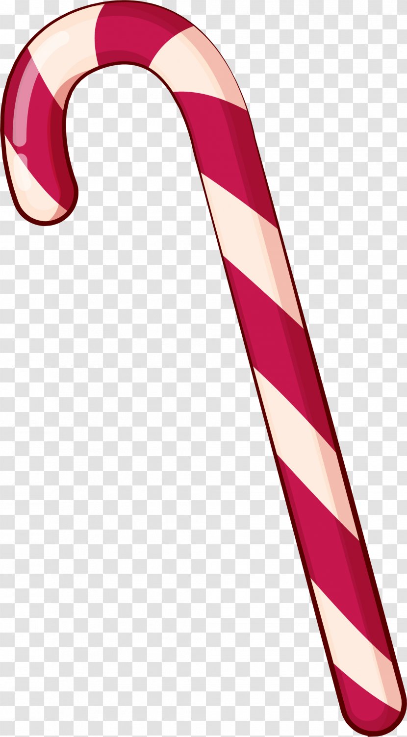 Stick Candy Cane - Little Fresh Red Transparent PNG