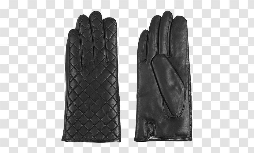 Leather Glove Material Designer Waterproofing - Driving - Black Embossed Gloves Transparent PNG