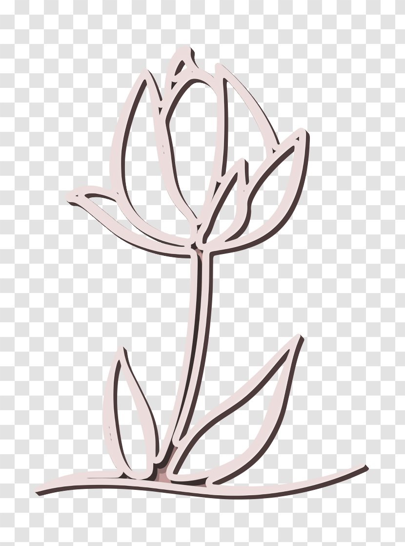 Flower Icon Growth Leaf - Coloring Book Transparent PNG