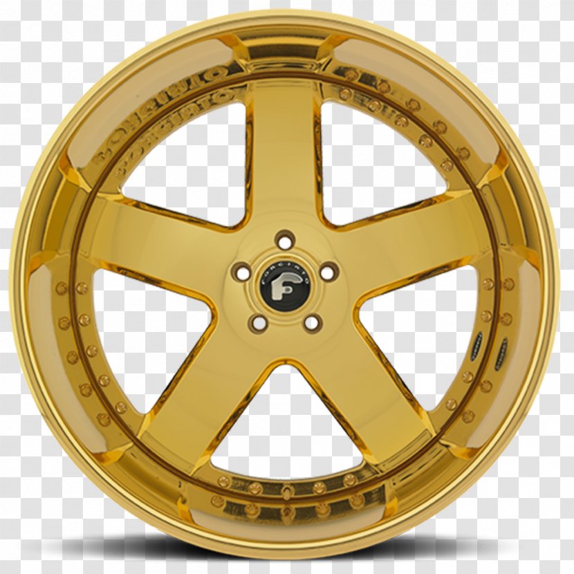 Car Wheel Rim Forgiato Forging - Brass Transparent PNG