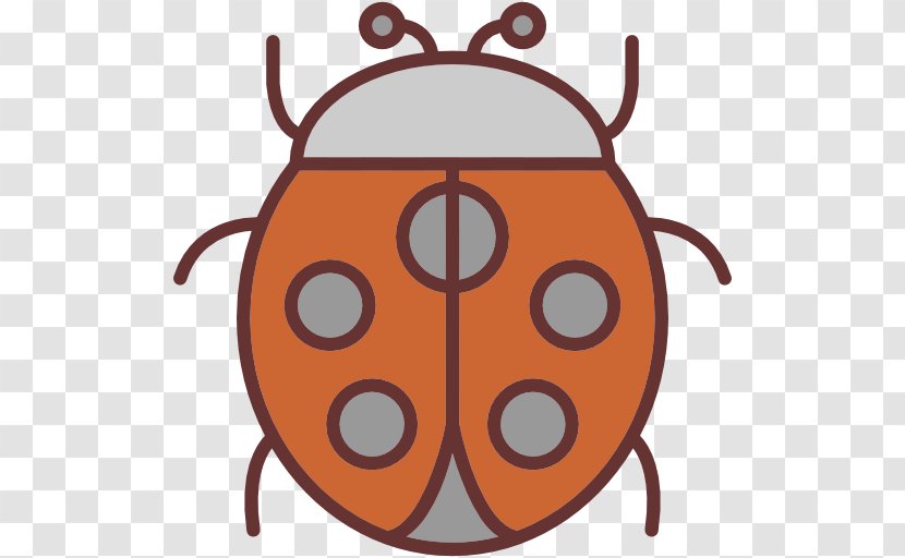 Insect Clip Art - Orange - Ladybug Transparent PNG
